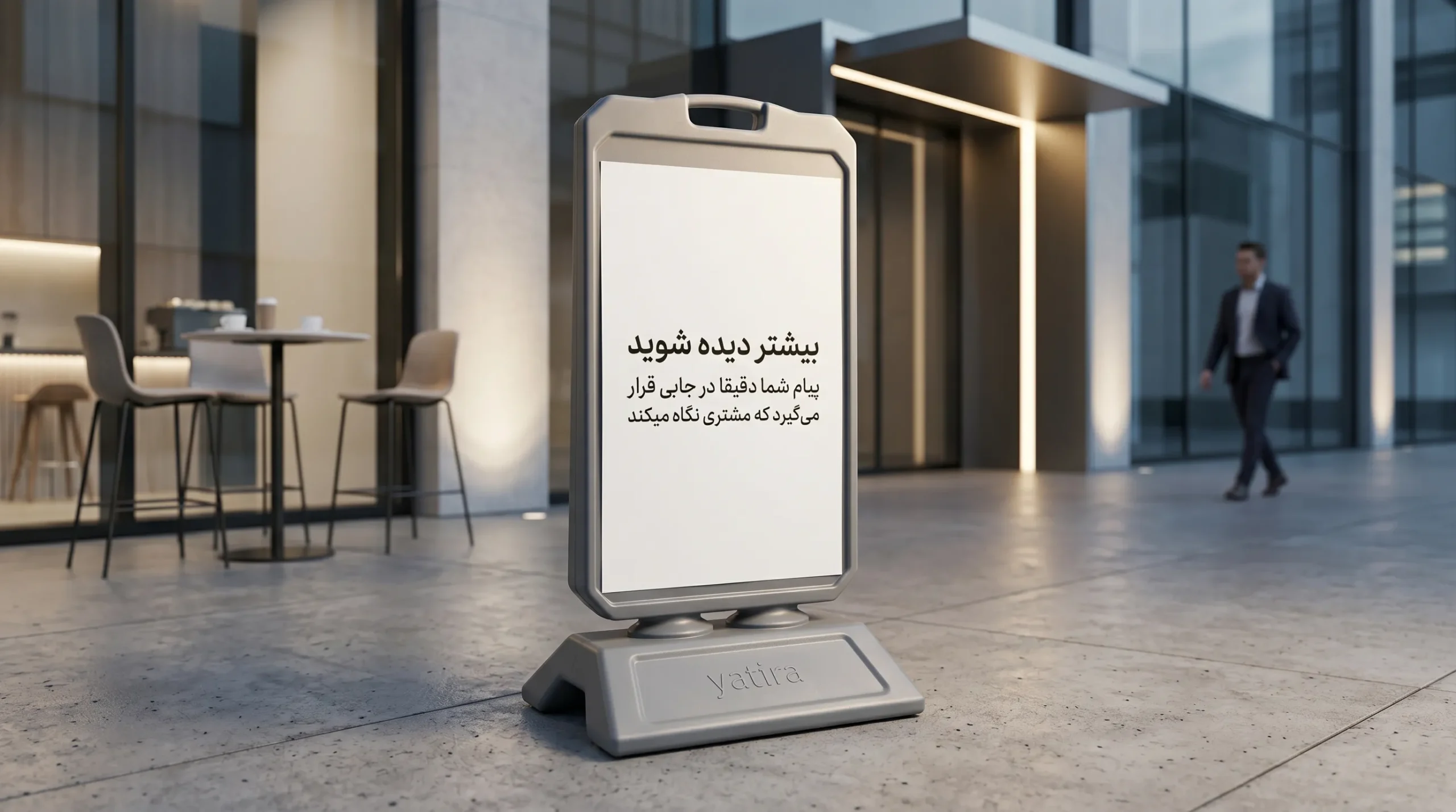 yatira (9) استند تبلیغاتی طوسی